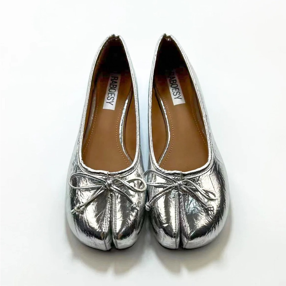Raboesy- Bow Tie Tabi Flats